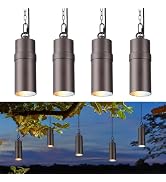 LEONLITE 4-Pack 4 Inch LED Hardscape Lighting, 1W/2W/3W, 5000K
